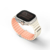 Apple Watch Series 1/2/3/4/5/6/7/8/9/SE/SE2/SE3/Ultra1/2 42/44/45/49mm UNIQ Revix Evo szíj rózsaszín-fehér - 0. kép