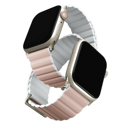 Apple Watch Series 1-8/SE/SE2/SE3 38/40/41 Revix Premium Szíj Mag rózsaszín-fehér