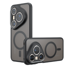  Huawei Pura 80 Ultra Techsuit - PureFrost MagSafe - Fagyott Fekete tok