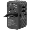 Verbatim Travel Adapter EU/UK/US GaN 2xUSB-A/2xUSB-C PD 100W UTA-06 fekete 32121 - 0. kép