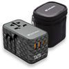 Verbatim Travel Adapter EU/UK/US GaN 2xUSB-A/2xUSB-C PD 100W UTA-06 fekete 32121 - 1. kép