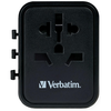 Verbatim Utazó Adapter EU/UK/US 2xUSB-A UTA-01 fekete - 2. kép