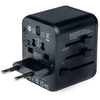 Verbatim Utazó Adapter EU/UK/US 2xUSB-A UTA-01 fekete - 3. kép