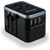 Verbatim UTA-04 Utazó Adapter EU/UK/US 3xUSB-A/2xUSB-C PD 61W Fekete - 2. kép