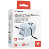 Verbatim Travel Adapter EU/UK/US GaN 1xUSB-C/1xUSB-A/2xUSB-C PD 70W kék 30187 - 3. kép