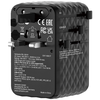 Verbatim Utazóadapter EU/UK/US GaN 2xUSB-C/2xUSB-A/1xUSB-C PD 100W fekete - 3. kép