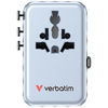 Verbatim Travel Adapter EU/UK/US GaN 2xUSB-C/2xUSB-A/1xUSB-C PD 100W kék - 2. kép