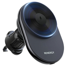 iPhone MagSafe Araree Renergy AM15V vezeték nélküli tartó autórácsra fekete