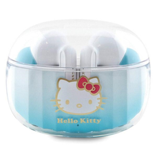 Hello Kitty Bluetooth fülhallgató HKTWSHDGKEQ TWS + dokkoló állomás kék árnyalatú elektroplating logó