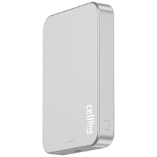 Szürke Cellline MagSafe 10000mAh Qi2 15W CL-MBP-03 mágneses vezeték nélküli mini powerbank