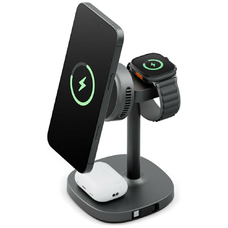 Energea MagArctic Stand 4-in-1 Qi2 Töltőállomás hűtéssel és kábellel grafit