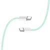 MacBook Pro Számítógép ColorWay Data Cable (CW-CBPDCC061-G), Type-C to Type-C, PD Gyors Töltés 60W, 3A, Nylon, 1m - Zöld - 4. kép