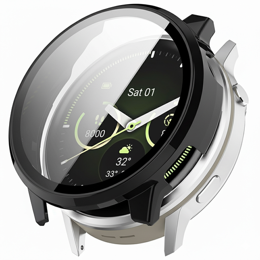 Garmin Venu 4 41mm Matt Fekete Techsuit - Defense360 Pro + Kijelzővédő tok