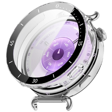 Huawei Watch GT 6 41mm Techsuit Defense360 Pro Bezel + Képernyővédő - Átlátszó tok