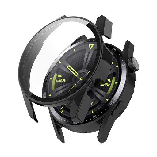 Huawei Watch GT 3 (42mm) Fekete Techsuit Defense360 Pro tok + Kijelzővédő üvegfólia