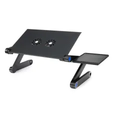 Laptop tartó állvány hűtő ventillátorral YL-803 fekete
