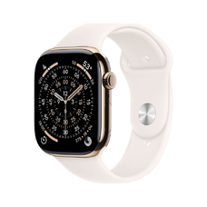 Apple Watch S11 Cellular 42mm Gold Titanium Case with Light Blush Sport Band - M/L