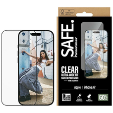 iPhone Air SAFE by PanzerGlass Ultra-Wide Fit EasyAligner Fekete Keret üvegfólia