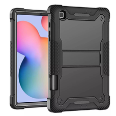 Samsung Galaxy Tab S6 Lite 10.4 P610/P615 Fekete Techsuit - Rugged TabShell + Képernyővédő tok