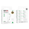 Borofone - Cloud autós töltő (BZ34) - USB-A/C kábel mellékelve, Egy portos USB-A, 18W (QC/FCP/AFC), ABS, 12-24V DC-hez - Fehér - 3. kép