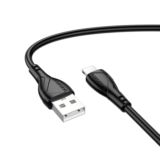 Data Cable Energy Series (BX121) USB to Lightning, PVC, 2.4A, 1m - Fekete Borofone kábel