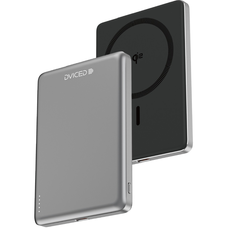 Dviced Qi2 Ultrathin MagSafe Power bank 5000mAh - Black/Grey