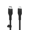 Belkin BOOST CHARGE Flex Silicone cable USB-C to Lightning - 3M - Black - 0. kép