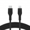 Belkin BOOST CHARGE Flex Silicone cable USB-C to Lightning - 2M - Black - 1. kép