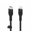 Belkin BOOST CHARGE Flex Silicone cable USB-C to Lightning - 2M - Black - 2. kép