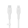 Belkin BOOST CHARGE Flex Silicone cable USB-C to Lightning - 3M - White - 0. kép