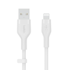 Belkin BOOST CHARGE Flex Silicone cable USB-A to Lightning - 3M - White - 1. kép