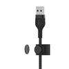 Belkin BOOST CHARGE PRO Flex USB-A to LTG, Braided Silicone Cable - 3M - Black - 0. kép