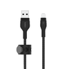 Belkin BOOST CHARGE PRO Flex USB-A to LTG, Braided Silicone Cable - 3M - Black - 2. kép