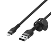 Belkin BOOST CHARGE PRO Flex USB-A to LTG, Braided Silicone Cable - 3M - Black - 4. kép