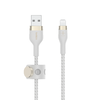 Belkin BOOST CHARGE PRO Flex USB-A to LTG, Braided Silicone Cable - 3M - White - 1. kép