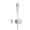 Belkin BOOST CHARGE PRO Flex USB-C to LTG, Braided Silicone Cable - 2M - White - 4. kép