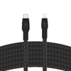 Belkin BOOST CHARGE PRO Flex USB-C to LTG, Braided Silicone Cable - 3M - Black - 3. kép
