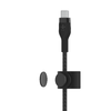Belkin BOOST CHARGE PRO Flex USB-C to LTG, Braided Silicone Cable - 3M - Black - 4. kép