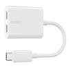 Belkin ROCKSTAR Dual USB-C Audio + Charge Adapter - White - 1. kép