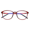 Anti-Blue Light Techsuit Szemüveg Reflex PC (F2822) - Kerek - Borvörös - 0. kép