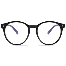 Anti-Blue Light Szemüveg Techsuit Reflex PC (PC28003-C1) - Kerek - Fekete