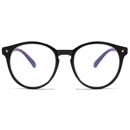 Anti-Blue Light Szemüveg Techsuit Reflex PC (PC28003-C1) - Kerek - Fekete