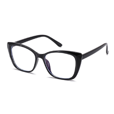Anti-Blue Light Glasses Reflex PC (PC28016-C1) Techsuit - Cat Eye - Fekete