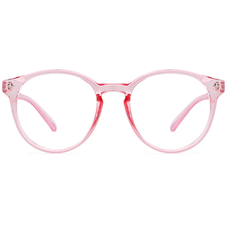 Techsuit - Anti-Blue Light Szemüveg Reflex PC (PC28003-C5) - Kerek - Rózsaszín