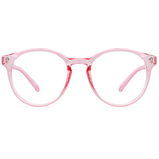 Techsuit - Anti-Blue Light Szemüveg Reflex PC (PC28003-C5) - Kerek - Rózsaszín