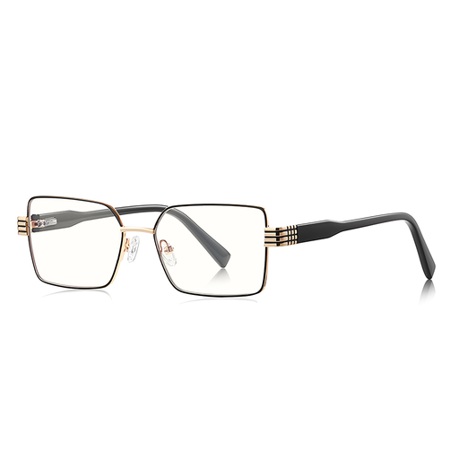 Reflex PC (3160) Női Anti-Blue Light Glasses Techsuit - Téglalap, Fém Keret, AC Lencse - Fekete