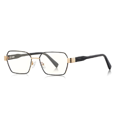 Női Anti-Blue Light Glasses Techsuit - Reflex PC (3161), Rektanguláris, Fém Keret, AC Lencse - Fekete