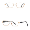 Női Anti-Blue Light Szemüveg Téglalap alakú, Fém Keret, AC Lencse - Arany/Fekete Techsuit Reflex PC (3163) - 0. kép