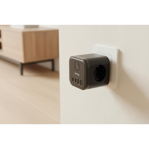 Huslog Cube hálózati elosztó HUS1050 USB-A, USB-C porttal