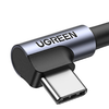 USB-A - USB-C Kábel UGREEN US284 Szögletes, 18W, 3A, 0.5m, Szürke - 2. kép